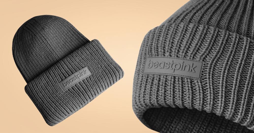 Zimska kapa Beanie Silver Black - BeastPink