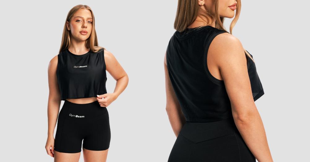 Ženski top Combat Black - GymBeam