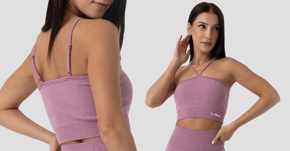 Športni nedrček Halter FLO Violet - GymBeam