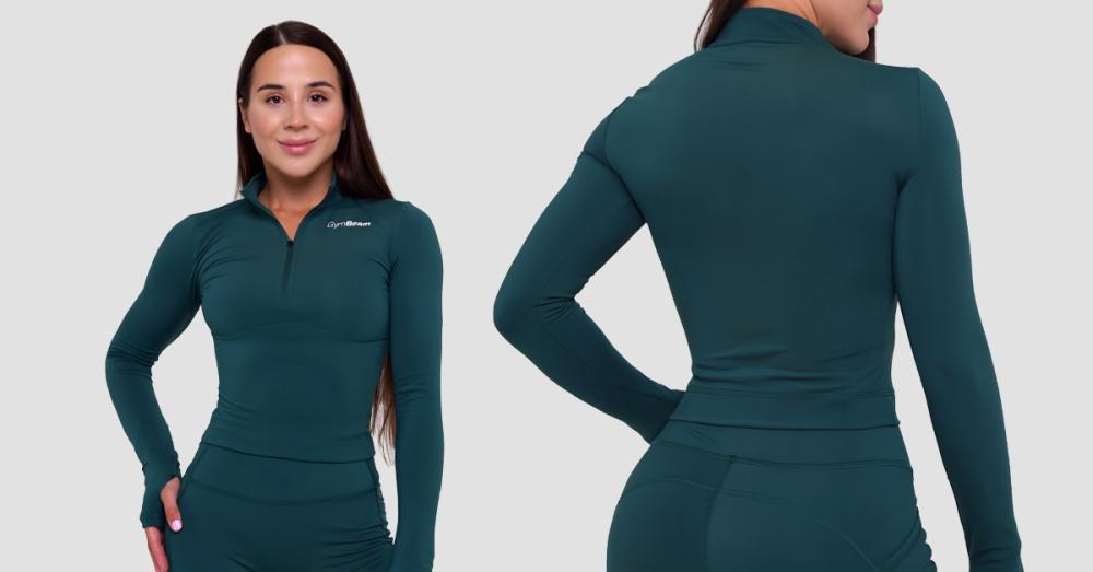 Ženski športni top Ignite Dark Green - GymBeam