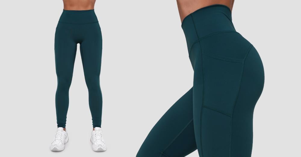 Women's Ignite Leggings Dark Green - GymBeam