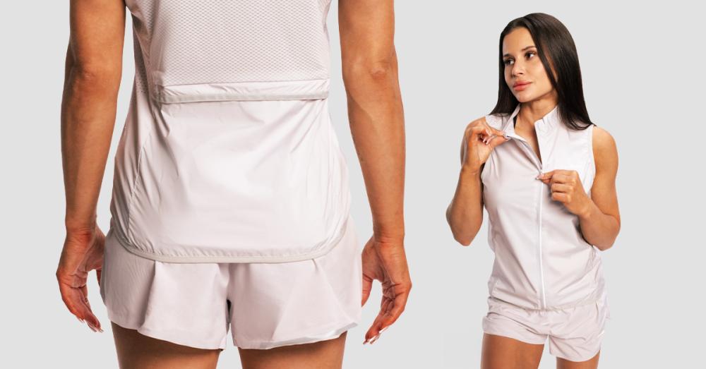 Ženski tekaški brezrokavnik Pulse X Gray - GymBeam