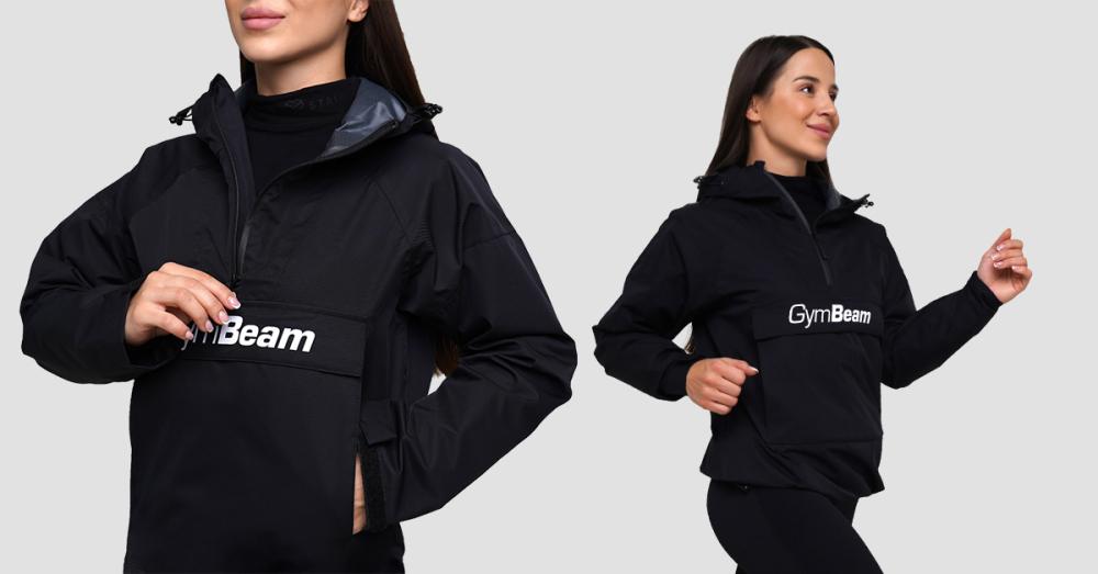 Ženska dežna jakna Smock Black - GymBeam