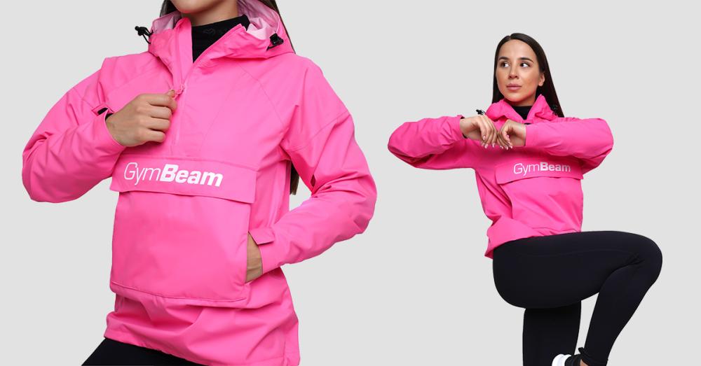 Ženska dežna jakna Smock Fuchsia - GymBeam