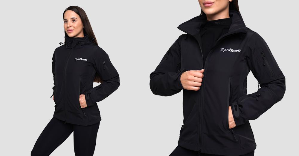 Ženska jakna Softshell Black - GymBeam