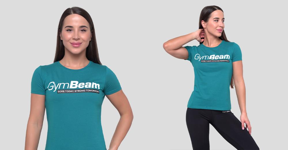 Ženska majica Strong Tomorrow Blue - GymBeam