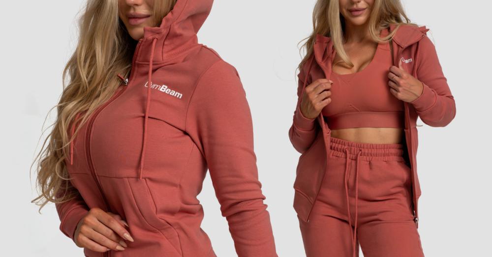 Ženska Zip Up jopica Limitless Cinnamon - GymBeam