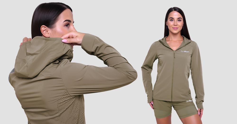 Ženska tekaška jakna Pulse Vetiver - GymBeam