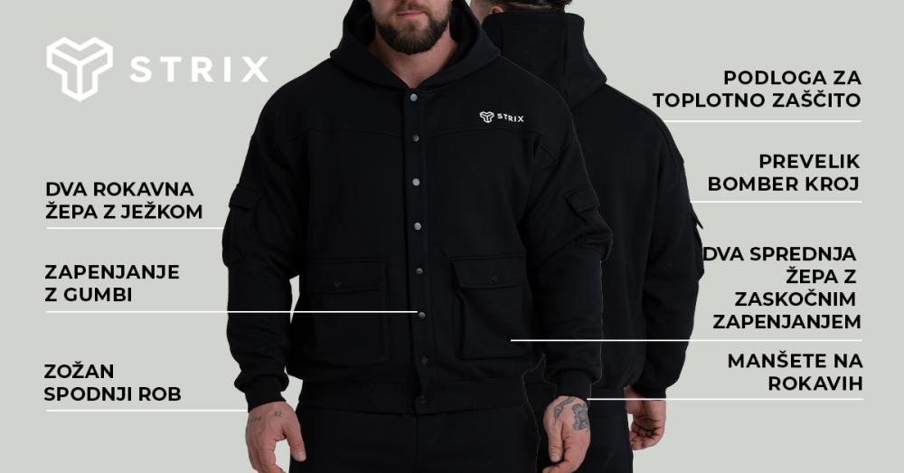 Jakna ZOA Relaxed Black - STRIX