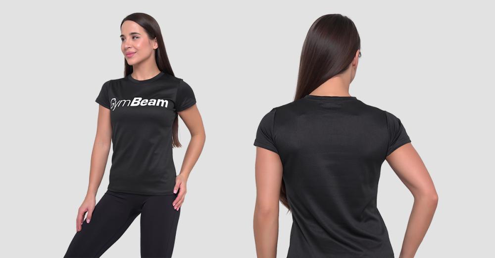 Ženska majica Mesh Essence Black - GymBeam