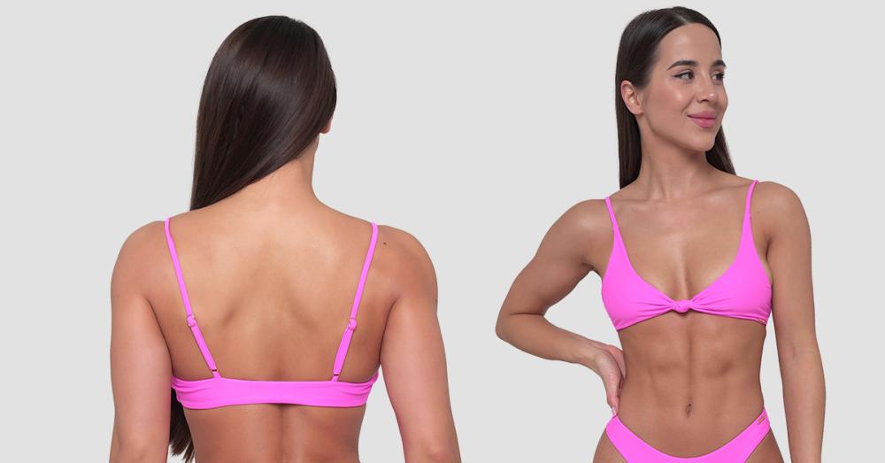 Ženski bikini top CURACAO Pink - GymBeam