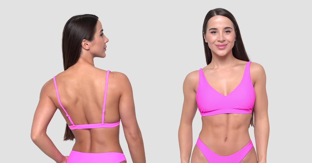 Ženski bikini top Sports Pink - GymBeam