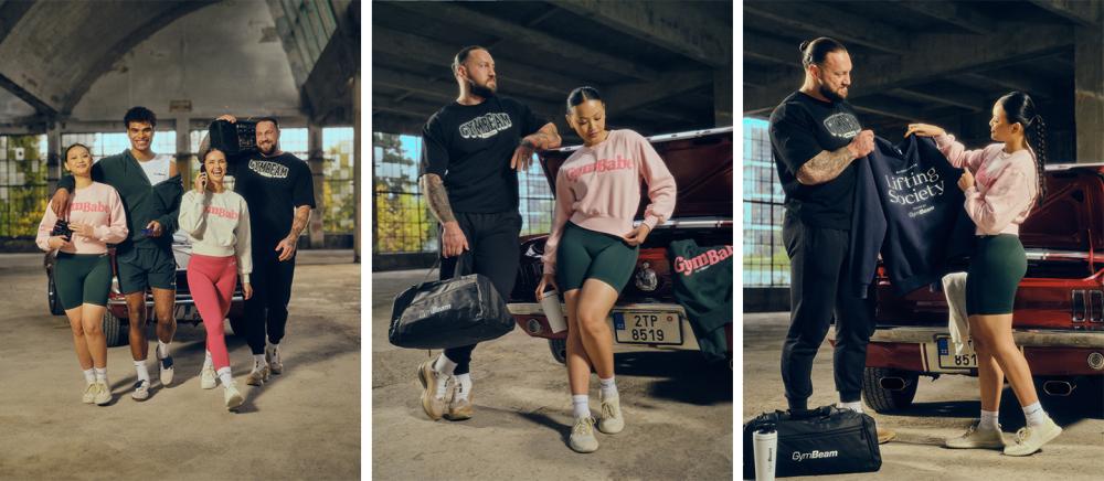 Majica boxy Athletic Society Black - GymBeam