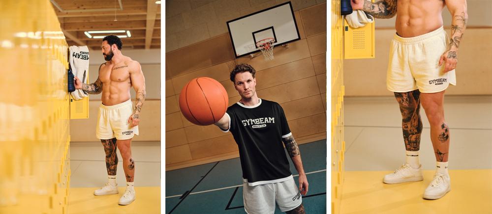 Športne kratke hlače Varsity Grey - GymBeam