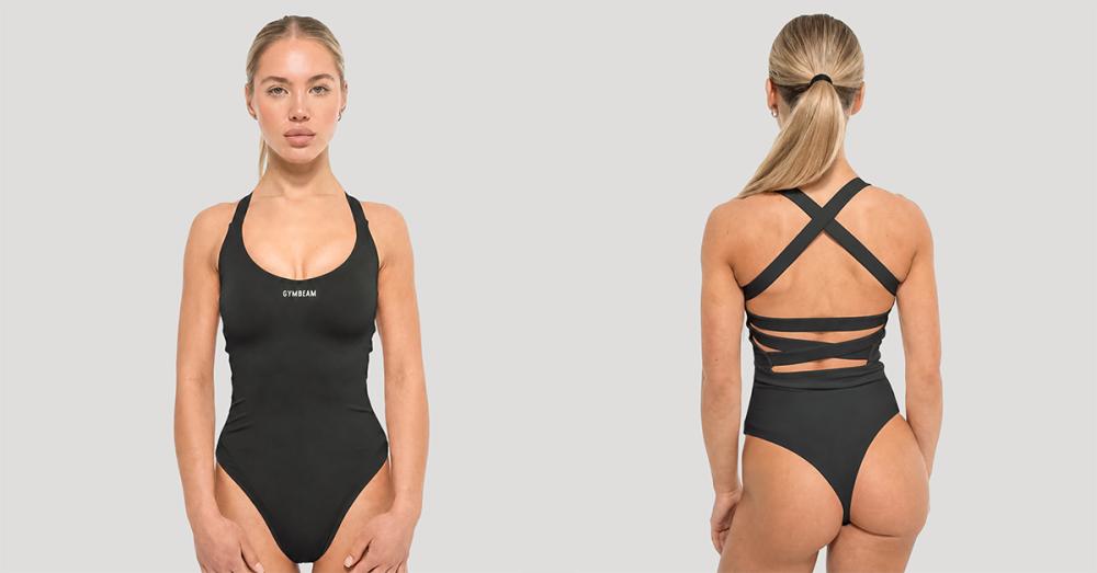 Ženski bodi Flow Black - GymBeam