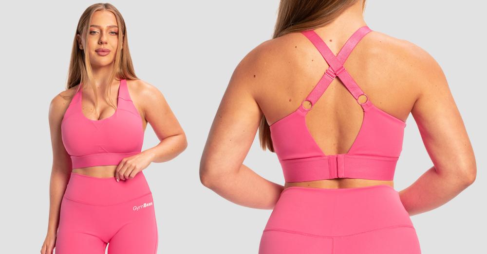 Športni nedrček Limitless Dragonfruit - GymBeam