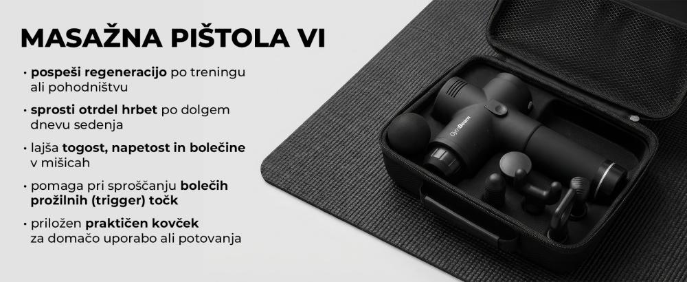 Masažna pištola VI Black - GymBeam