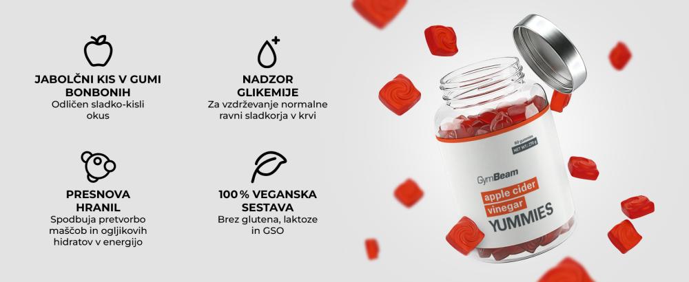 Jabolčni kis v gumi bonbonih - GymBeam