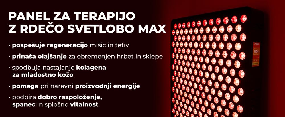 Panel za terapijo z rdečo svetlobo Max - GymBeam