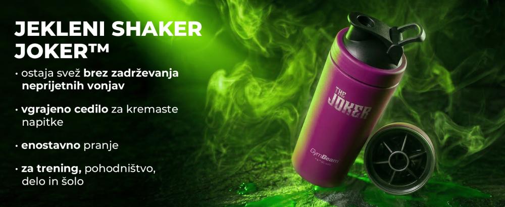 Jekleni shaker The Joker™ 750 ml - GymBeam