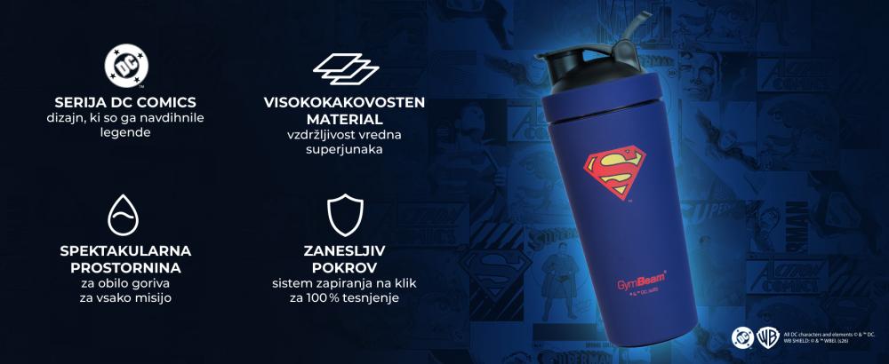 Jekleni shaker Superman™ 750 ml - GymBeam