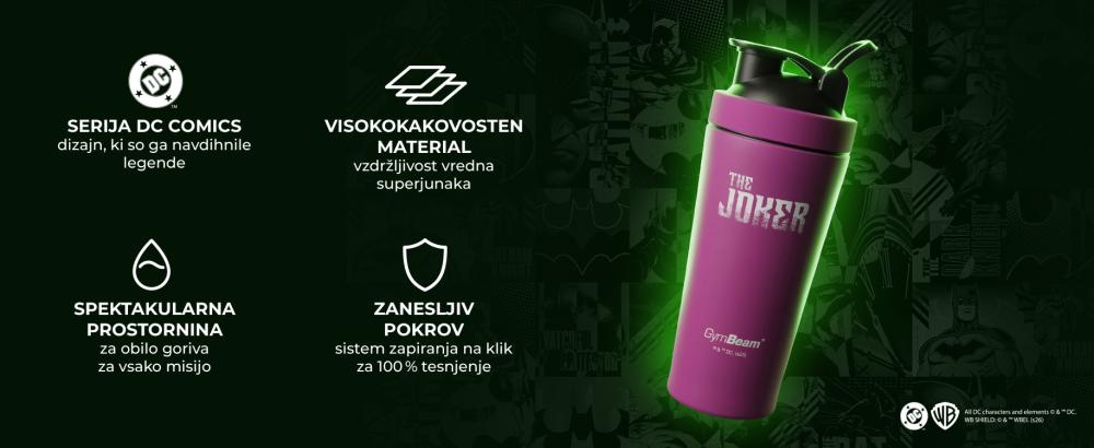 Jekleni shaker The Joker™ 750 ml - GymBeam