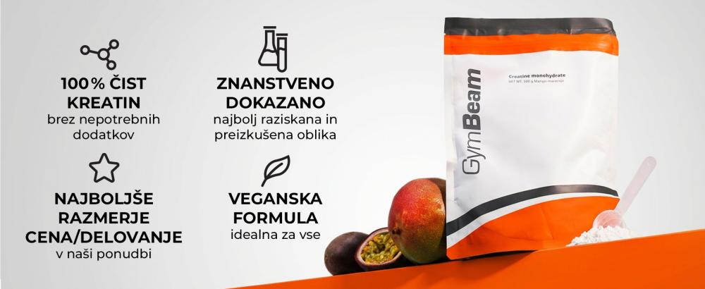 Kreatin 100% Monohidrat - GymBeam