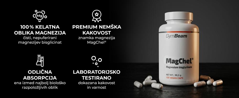 Magnezijev bisglicinat (MagChel®) - GymBeam