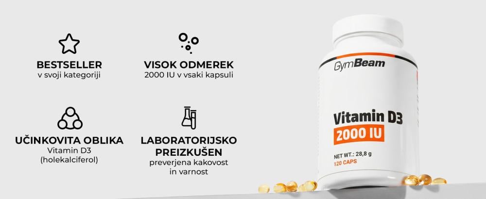 Vitamin D3 2000 IU - GymBeam