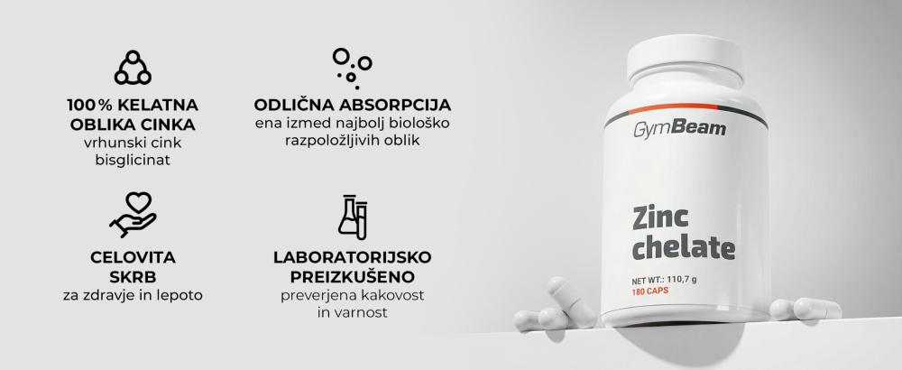 Cinkov kelat (bisglicinat) - GymBeam