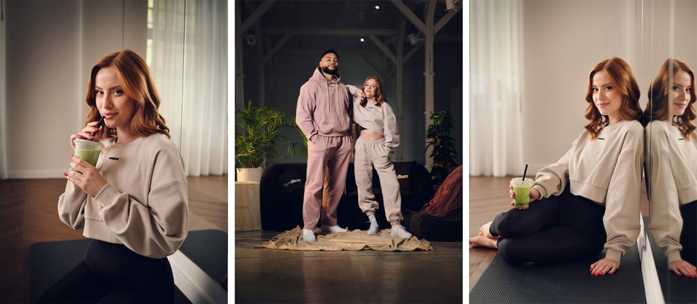 Ženski kratki pulover Aura Grey - GymBeam