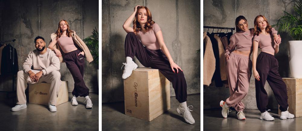 Ženska trenirka Aura Tee Brown - GymBeam