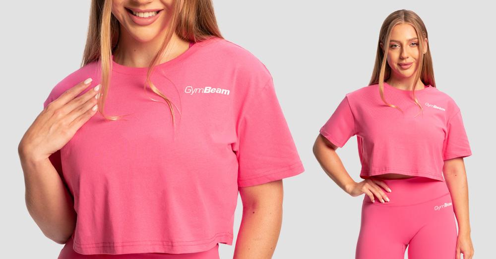 Ženska majica Limitless Cropped Dragonfruit - GymBeam