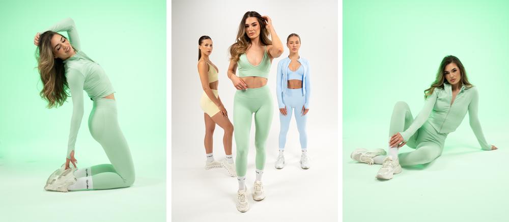 Ženske pajkice Luma Pistachio - GymBeam