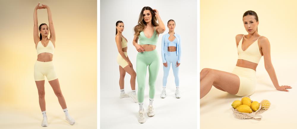Ženske kratke hlače Luma Butter Yellow - GymBeam