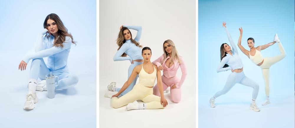Ženski športni top Luma Baby Blue - GymBeam