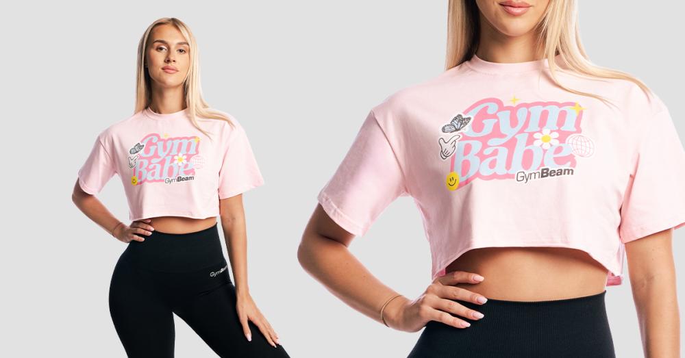 Ženska majica GymBabe Cherrybloom - GymBeam