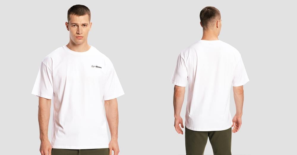 Majica Oversized Limitless White - GymBeam