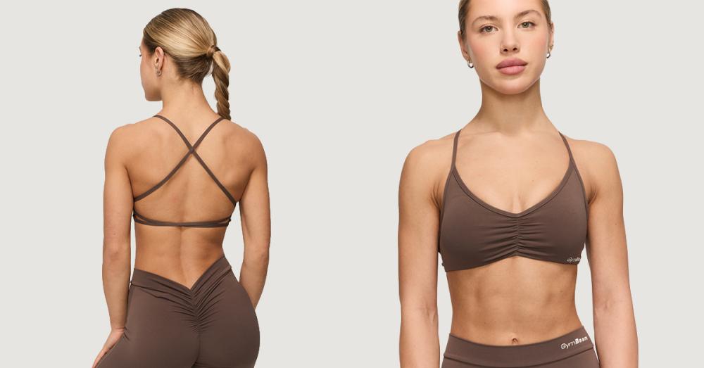 Športni nedrček Fierce Cappuccino – GymBeam