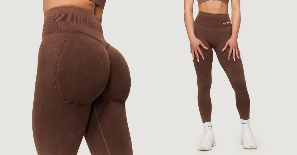Ženske brezšivne pajkice Fierce Brown - GymBeam