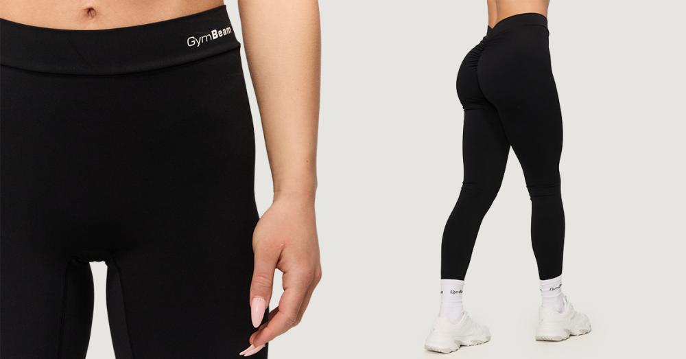 Ženske pajkice Fierce V-back Black - GymBeam