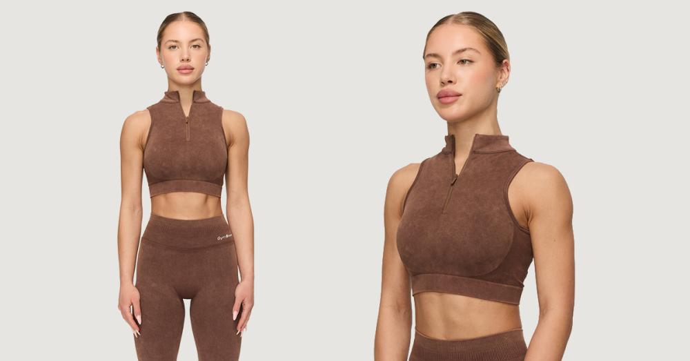 Brezšivni športni nedrček Fierce Brown - GymBeam