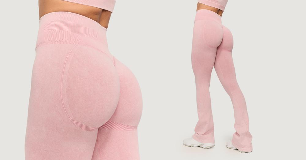 Ženske brezšivne hlače Fierce Baby Pink - GymBeam