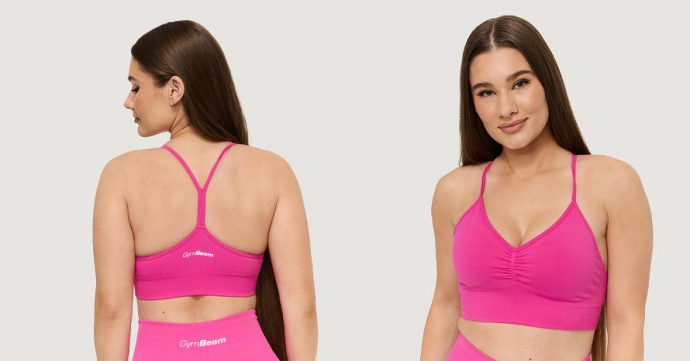 Brezšivni športni nedrček Sculpt Rose - GymBeam