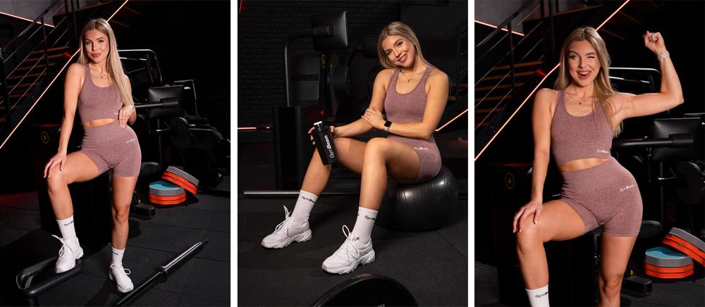 Ženske kratke hlače FLO Mauve - GymBeam