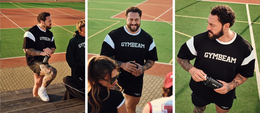 Kratke hlače Varsity Black – GymBeam