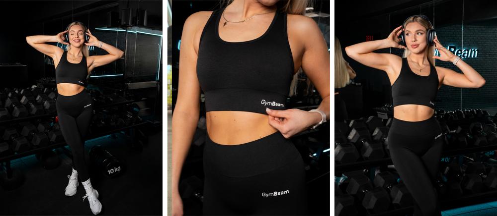 Športni nedrček FLO Graphite - GymBeam