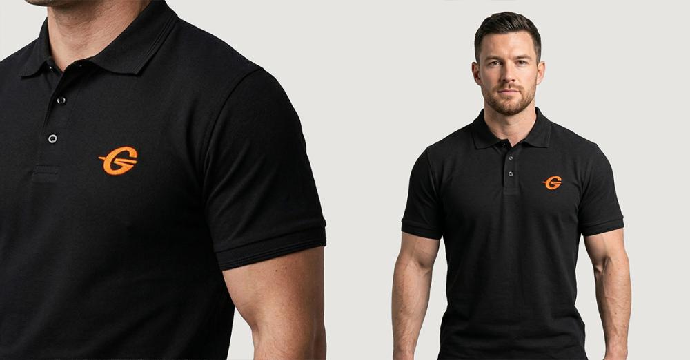 Majica Polo Black - Gymbeam