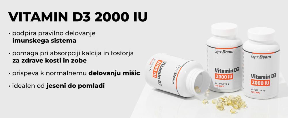 Vitamin D3 2000 IU - GymBeam