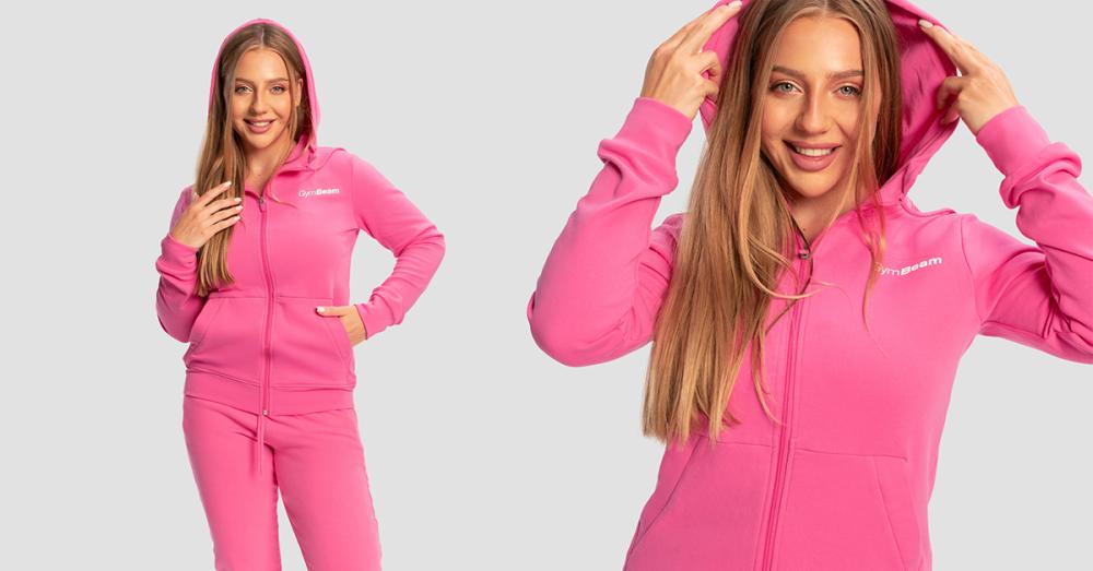Ženska Zip Up jopica Limitless Dragonfruit - GymBeam